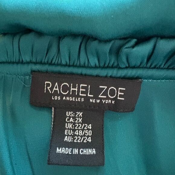 Rachel Zoe Emerald Blouse with Bow Detail - Picture 5 of 5